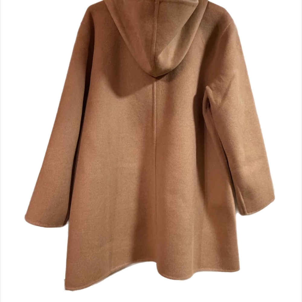 NWT Eileen Fisher Honey Hooded Coat Size L - Picture 2 of 7